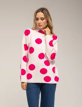 Jersey de mujer amplio de lunares - Tantra - FashionsVida