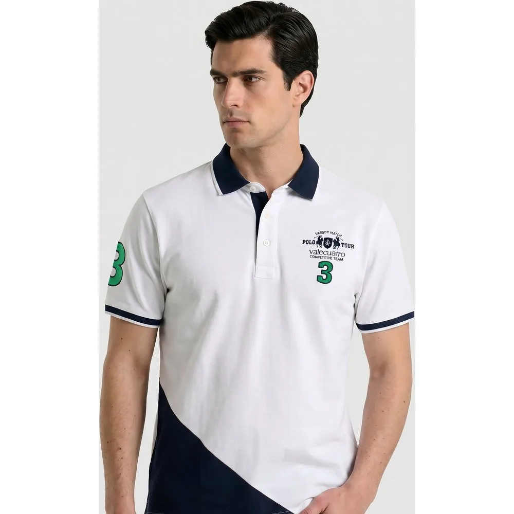 Polo de piqué manga corta de hombre corte classic - Valecuatro - FashionsVida