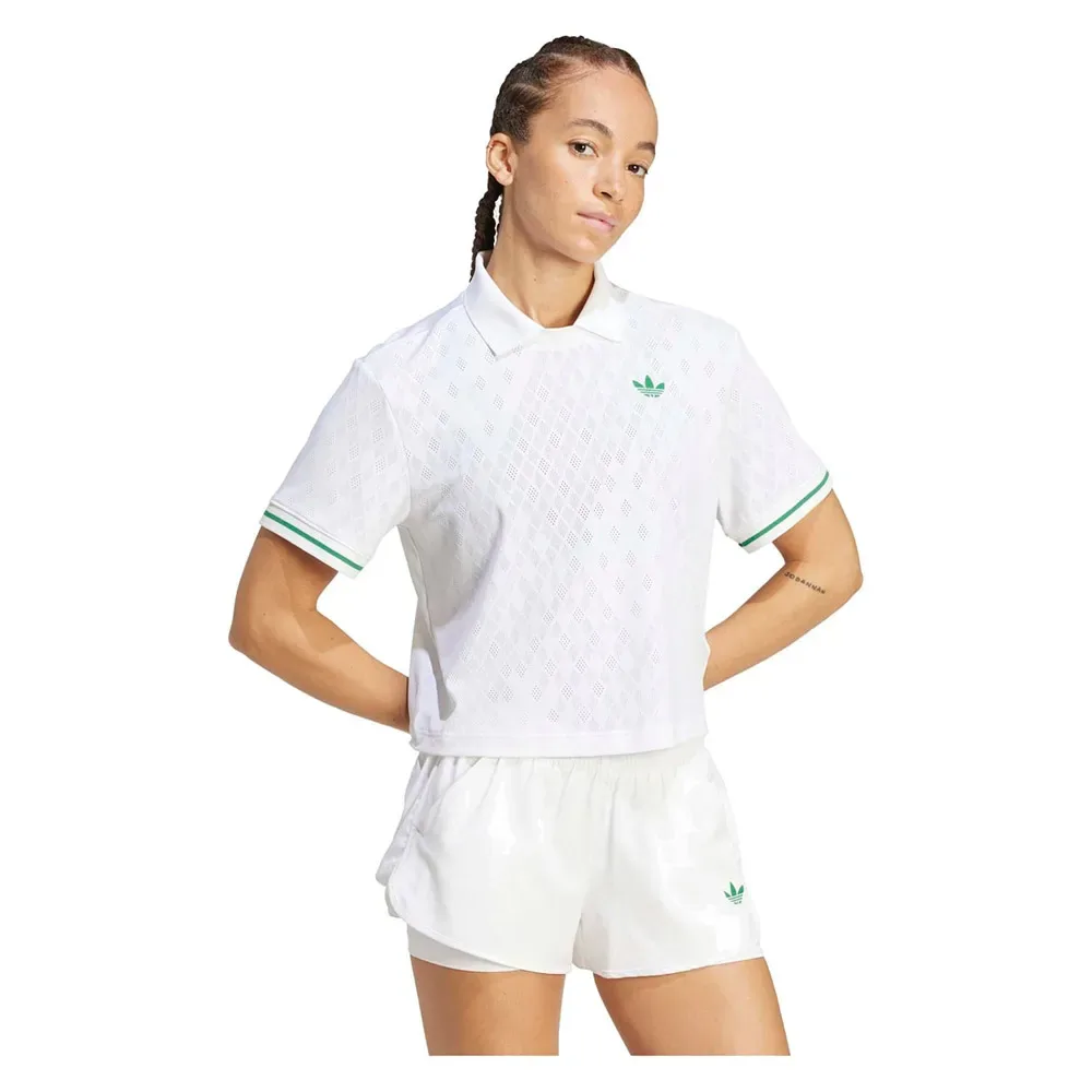Pro Climacool Short Sleeve Polo White XS - Adidas - FashionsVida