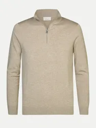 PROFUOMO Halfzip Pullover Beige XXL