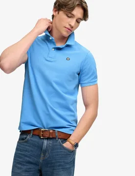 Superdry Herren Vintage Destroy Polohemd Blue - Größe: S - 49.99 - FashionsVida