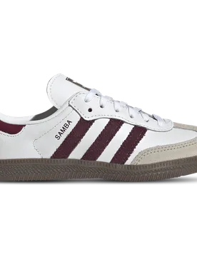 Samba Toddler Trainers - White - Size 1.5 - Leather - White - Size: 1.5 - Adidas - FashionsVida