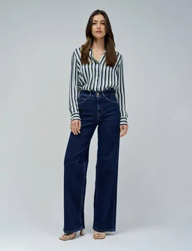 Vaqueros faith push in de mujer wide leg - Salsa Jeans - FashionsVida