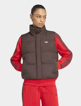 Womens Gilet Imbottito Regular - Marrone, marrone marrone Donna taglia XL - Adidas - FashionsVida