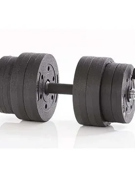 Haltère Active 15kg Vinyl Set Black 15 kg - Gymstick - FashionsVida