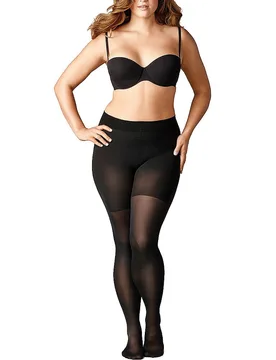 Feinstrumpfhose BEAUTY PLUS 50 DEN black schwarz A damen - Falke - FashionsVida