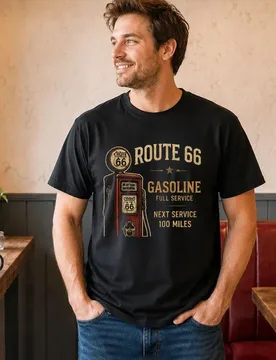 Vintage Retro Mother Road Route 66 Graphic T Shirt Classic American Highway Road Trip Gift Americana Biker Travel Unisex Tee - Aliexpress - FashionsVida