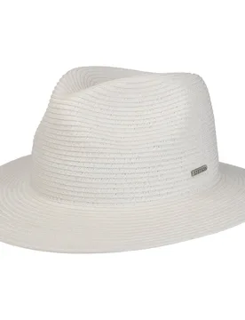 Dawson Toyo Traveller Straw Hat by - white - Female - Size: L (58-59 cm) - Stetson - FashionsVida