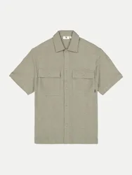 Jersey Kurzarm-Hemd Beige XXL