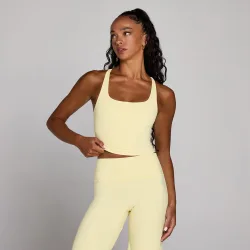 Camiseta de tirantes con espalda cruzada y tiras Tempo para mujer de MP - Crema mantequilla - L