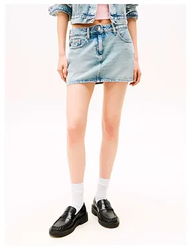 Jupe En Jean Dw0dw20133 Denim 28 - Tommy hilfiger - FashionsVida