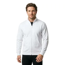 Sweat-shirt à Zip Crossover 51591 White 3XL