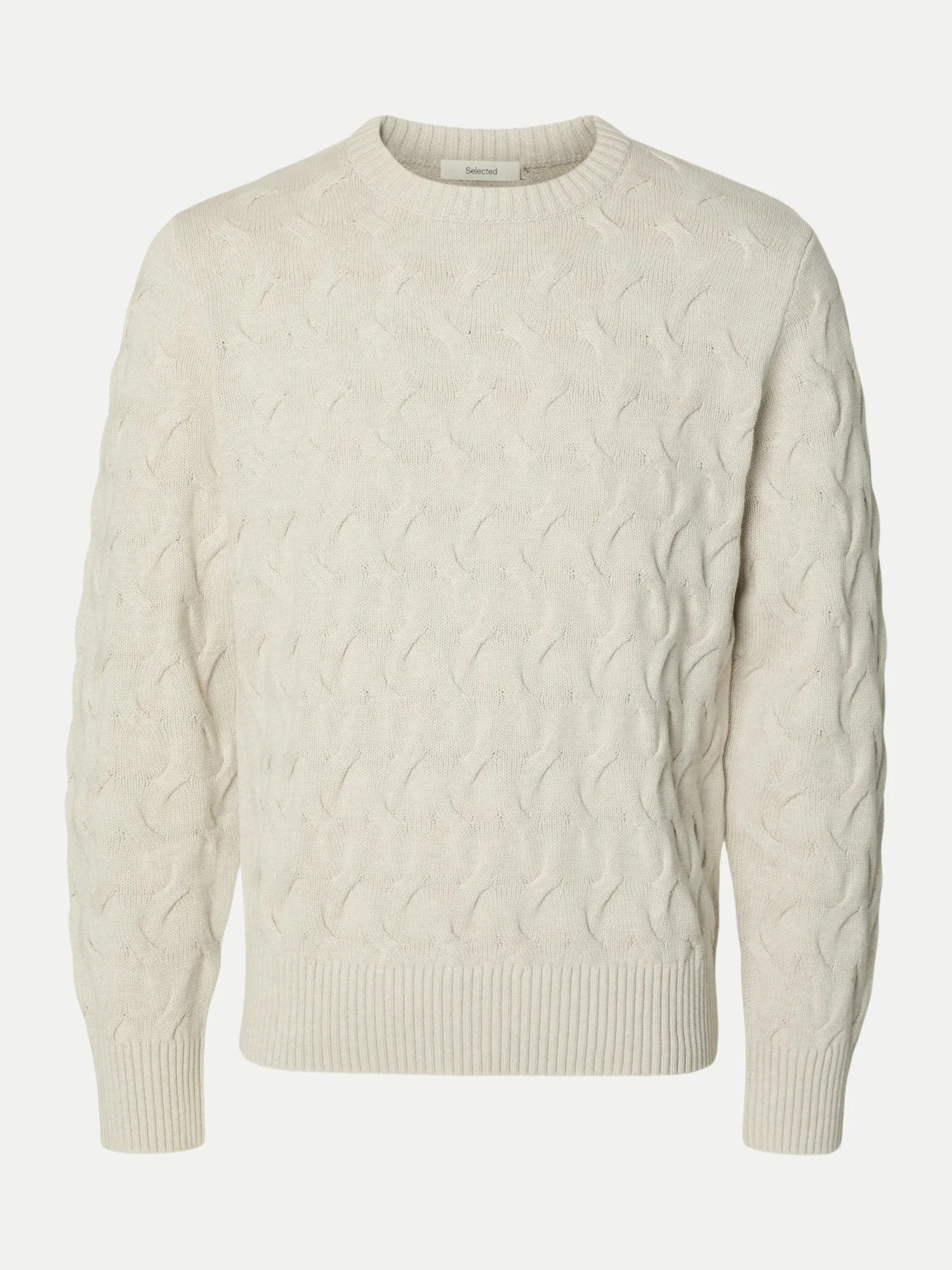 Strickpullover 187118001-Silver Birch/Melange XL - Selected - FashionsVida