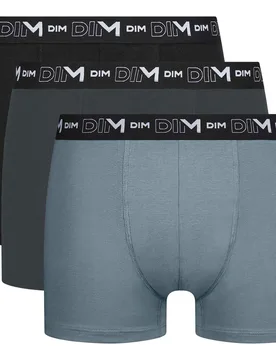 Pack de 3 bóxers de algodón elástico de estilo básico - Dim - FashionsVida