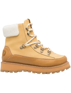 Après-ski imperméables et très chauds - Azelie Tan Brown en Cuir - Taille 7 US - Beige - Roxy - FashionsVida