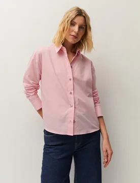Camisa de mujer liso y larga - System Action - FashionsVida
