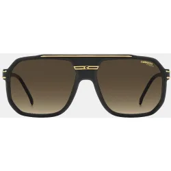 Gafas de sol de hombre rectangular en poliamida con lente degradada