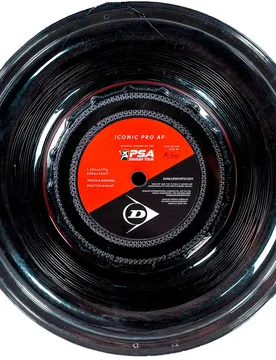 Iconic Pro Af 17g 200m Squash Reel String Black 1.22 mm - Dunlop - FashionsVida
