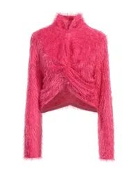 Rollkragenpullover Damen Fuchsia L Damen