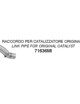 Raccordo per catalizzatore originale Per Kawasaki ZX-1 taglia un - Arrow - FashionsVida