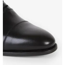 Zapatos de cordones de hombre de piel con suela de cuero