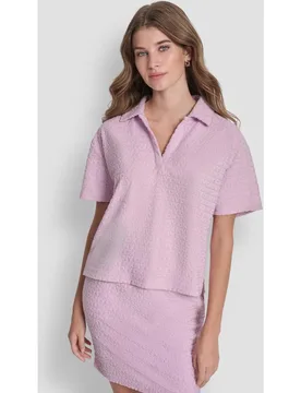 Polo de mujer de monogram - DKNY Jeans - FashionsVida