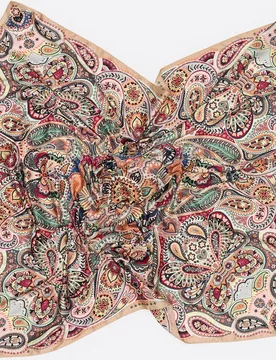 Pañuelo cuadrado con estampado paisley - Bimba y Lola - FashionsVida