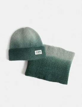 M&S 2 Pack Ombre Snoods Green male - M&S - FashionsVida