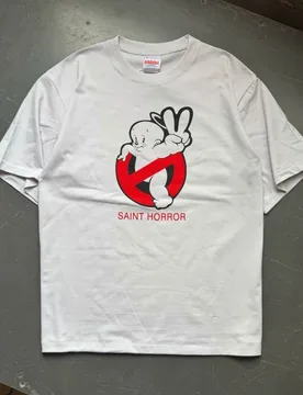 SAINT 26SS Summer Cartoon Ghost Print TEE Premium Quality Men's & Women's Cotton Casual Tops - Aliexpress - FashionsVida