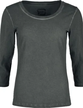 Langarmshirt für Damen grau "Basic 3/4 Sleeve" von - Frauen - female - RED by EMP - FashionsVida