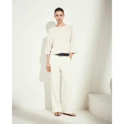 Pantalón recto liso de mujer