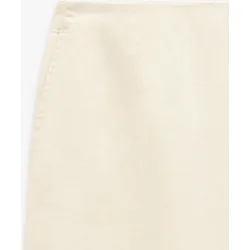 Pantalones rectos de mujer 100% lino con cintura elástica