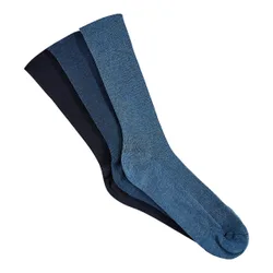 Venensocken, 3 Paar blau 43