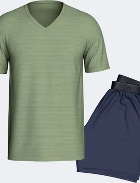 Pijama corto de hombre en algodón modal - Impetus - FashionsVida