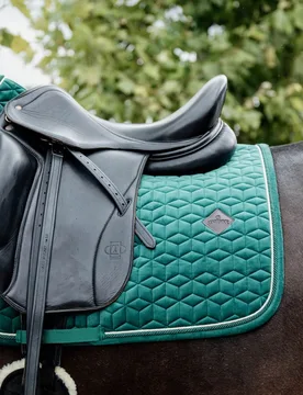 Schabracke VELVET dunkelgrün DR - Kentucky Horsewear - FashionsVida