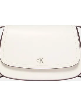 Bolso media luna con logo CK metalizado - Calvin Klein - FashionsVida