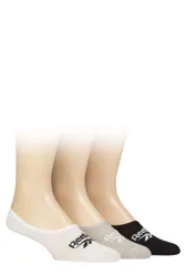 Mens and Women's 3 Pair Essentials Cotton Ped Socks White / Grey / Black 4.5-6 UK - Assorted - Size: 4.5-6 UK