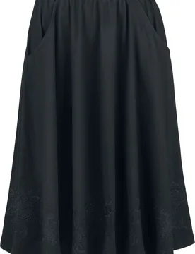 Gothic Rock knielang - Mystical Woods - S bis L - für Damen - Größe S - schwarz - Frauen - female - Gothicana by EMP - FashionsVida