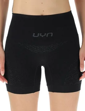 Leggings Corti Running Exceleration Black / Black / Iron L - Uyn - FashionsVida