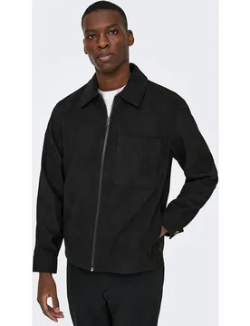 Only & Sons - Chaqueta antelina de hombre regular fit - Only & Sons - FashionsVida