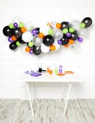 Ballonbogen Raumdekoration Halloween bunt 4 m