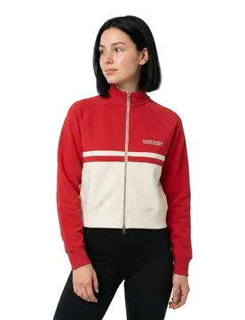 Veste De Survêtement Athletic Essentials Through Varsity Red S - Superdry - FashionsVida