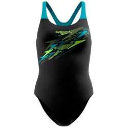 Medley Logo Medalist Swimsuit Hyper Teal / Citrus Green 32 Women