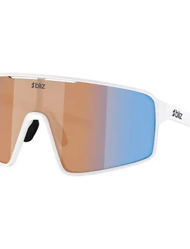Lunettes De Soleil P001 White Nano Optics Nordic Ligh Coral-Orange w Blue Multi/CAT1 Homme - Bliz - FashionsVida