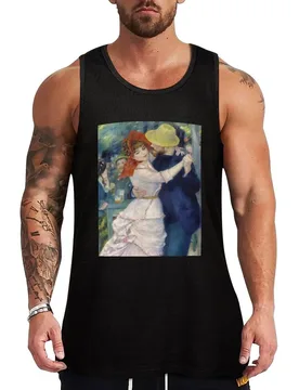 Dance at Bougival, painting by Renoir Tank Top Vacation Tank Top Casual Sleeveless Beach Wear Shirt - Aliexpress - FashionsVida