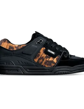 Baskets Fusion Black / Leopard EU 44 1/2 - Globe - FashionsVida