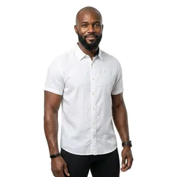 Camicia A Maniche Corte Parker Short White L
