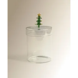 Bote de vidrio Árbol Navidad