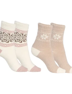 Wintersocken-Set „Norwegen“, 2 Paar mehrfarbig 39 - wonderwalk - FashionsVida