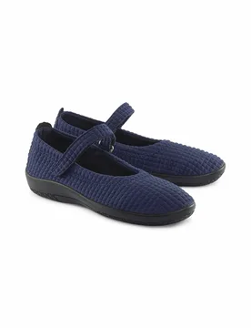 Hallux-Softslipper Mary Jane - Blau - female - Size: 43 - Avena - FashionsVida